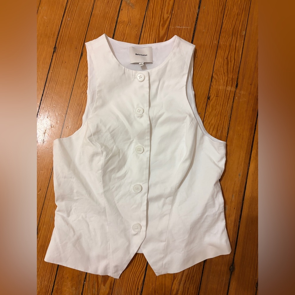 Reformation Rory Vest Blouse - Picture 3 of 4